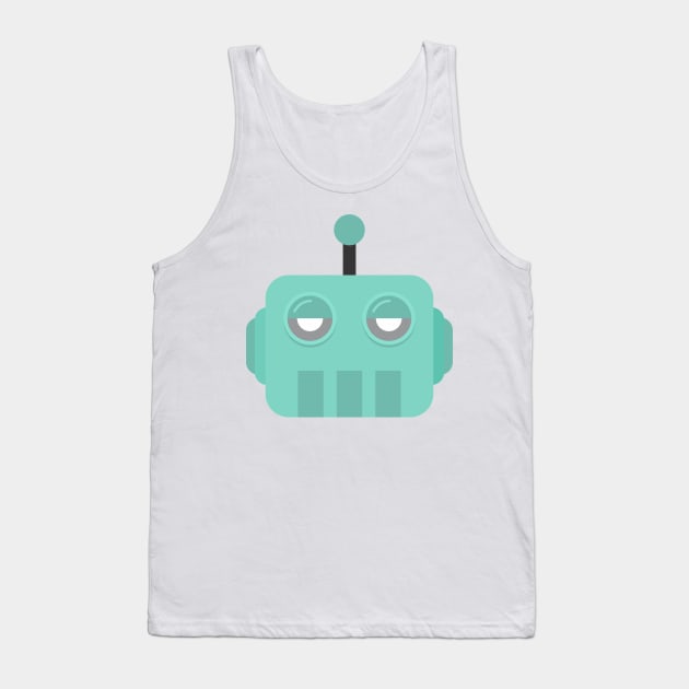 robot Tank Top by sigit_n